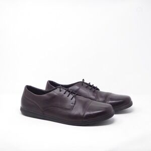 Birchbury Mens Brenston Barefoot Dress Shoes Brown Leather Cap Toe US 14